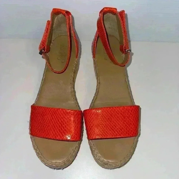 Franco Sarto Orange Sandals Size 8 for Women - Picture 13 of 16